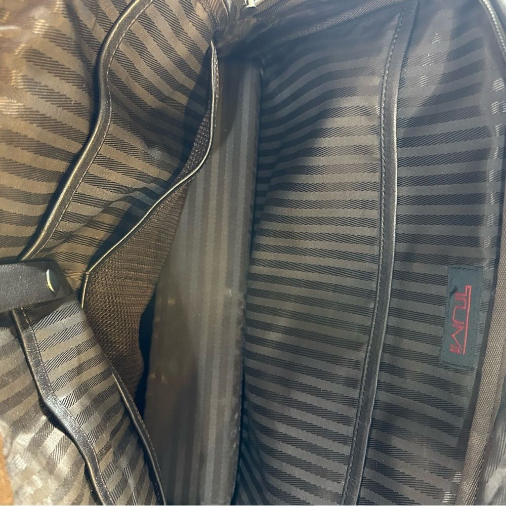 Tumi Brown Nylon and Leather Tote Bag - Picture 8 of 13